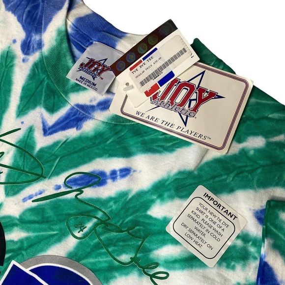 Vintage Seattle Seahawks T Shirt Deadstock Medium Tie Dye NWT Springs Galloway - Picture 4 of 8